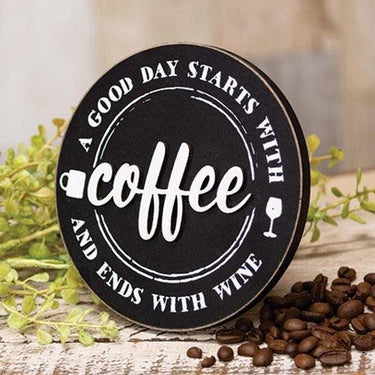 A Good Day Round Easel Sign - The Fox Decor